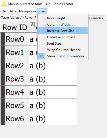 knime formating