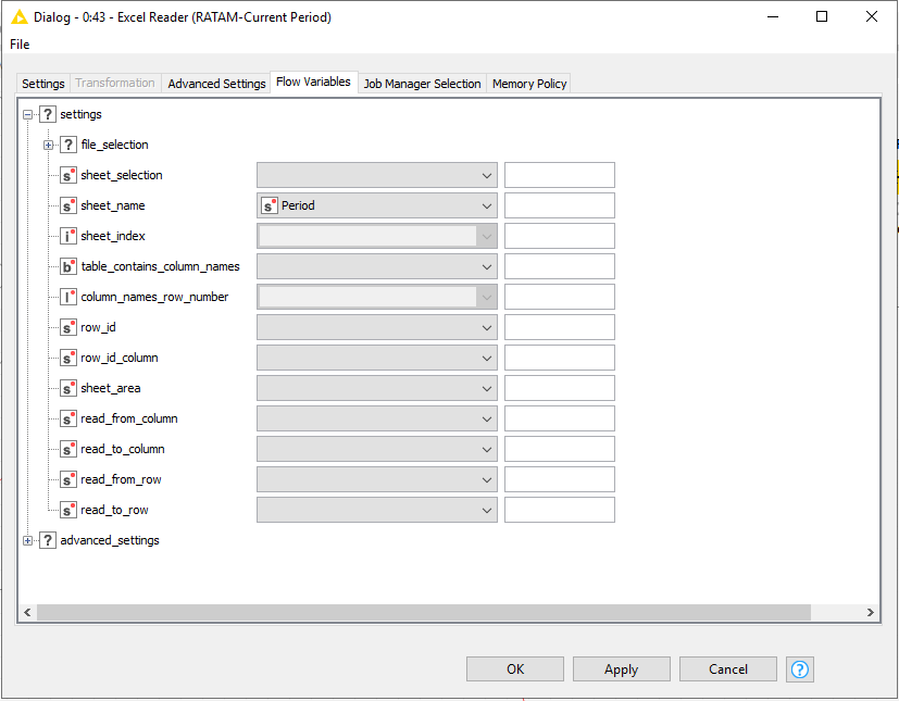 Knime 4 3 2 Excel Reader Node Bug When Using Variable In Sheet Name Knime Analytics Platform Knime Munity Forum