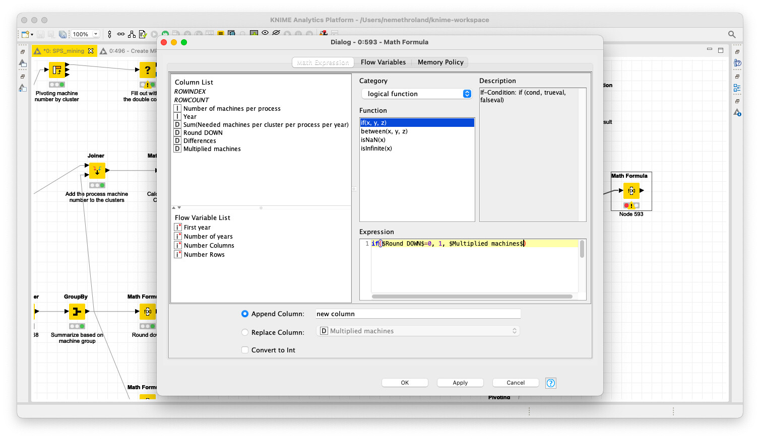 Conditional Calculation With Math Formula Knime Analytics Platform Knime Community Forum